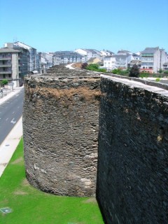 LUGO : photo du rempart romain