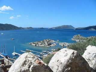 Le port vue du fort Le port vue du fort