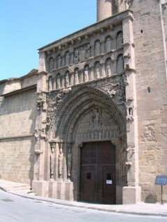SANGUESA : Photo de la ville de Sanguesa (Navarre)