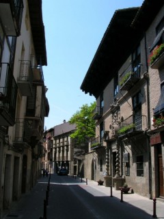 SANGUESA : Photo de la ville de Sanguesa (Navarre)