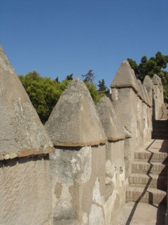 Photo du Gibralfaro et de la ville de Malaga...