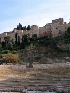 Photo du théâtre romain de Malaga (Andalousie) Photo du théâtre romain de Malaga (Andalousie)