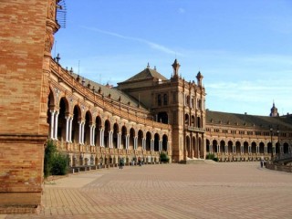 Photo de la Plaza de España à Séville (Andalousie) Photo de la Plaza de España à Séville (Andalousie)