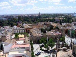 Photo de la Giralda et de la Cathdrale de Sville...