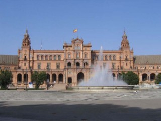 Photo de la Plaza de España à Séville (Andalousie) Photo de la Plaza de España à Séville (Andalousie)