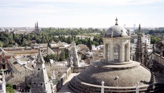 Photo de la Giralda et de la Cathdrale de Sville...