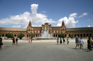 Photo de la Plaza de Espaa  Sville (Andalousie)