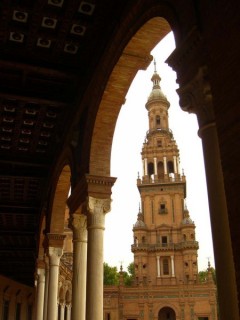 Photo de la Plaza de España à Séville (Andalousie) Photo de la Plaza de España à Séville (Andalousie)