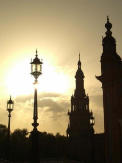 Photo de la Plaza de España à Séville (Andalousie) Photo de la Plaza de España à Séville (Andalousie)