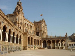Photo de la Plaza de España à Séville (Andalousie) Photo de la Plaza de España à Séville (Andalousie)