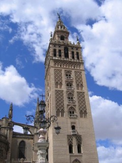Photo de la Giralda et de la Cathdrale de Sville...