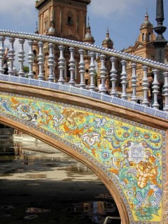 Photo de la Plaza de España à Séville (Andalousie) Photo de la Plaza de España à Séville (Andalousie)