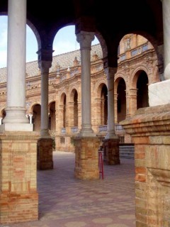 Photo de la Plaza de España à Séville (Andalousie) Photo de la Plaza de España à Séville (Andalousie)