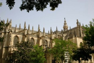 Photo de la Giralda et de la Cathdrale de Sville...