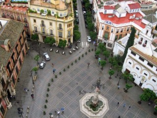 Photo de la Giralda et de la Cathdrale de Sville...