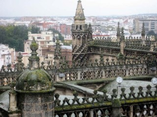 Photo de la Giralda et de la Cathdrale de Sville...