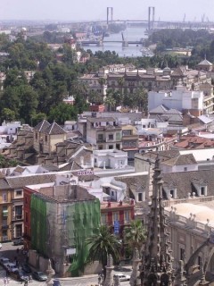 Photo de la Giralda et de la Cathdrale de Sville...