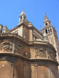 Photo de la Giralda et de la Cathdrale de Sville...
