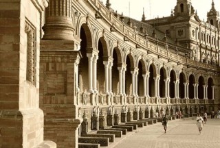 Photo de la Plaza de España à Séville (Andalousie) Photo de la Plaza de España à Séville (Andalousie)