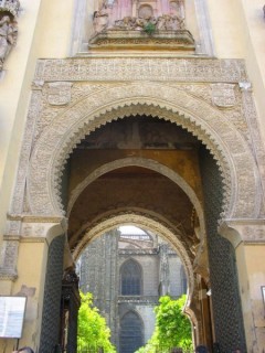 Photo de la Giralda et de la Cathdrale de Sville...