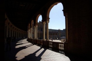 Photo de la Plaza de España à Séville (Andalousie) Photo de la Plaza de España à Séville (Andalousie)