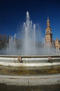 Photo de la Plaza de España à Séville (Andalousie) Photo de la Plaza de España à Séville (Andalousie)
