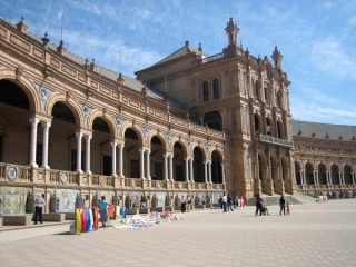 Photo de la Plaza de España à Séville (Andalousie) Photo de la Plaza de España à Séville (Andalousie)