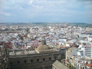 Photo de la Giralda et de la Cathdrale de Sville...