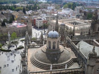 Photo de la Giralda et de la Cathdrale de Sville...