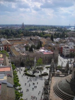 Photo de la Giralda et de la Cathdrale de Sville...