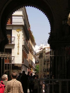 Photo de la Giralda et de la Cathdrale de Sville...