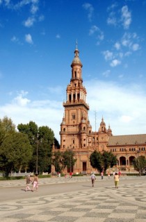 Photo de la Plaza de España à Séville (Andalousie) Photo de la Plaza de España à Séville (Andalousie)