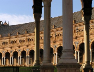 Photo de la Plaza de España à Séville (Andalousie) Photo de la Plaza de España à Séville (Andalousie)