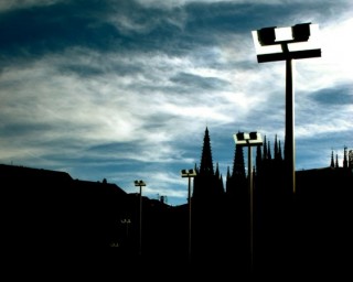 BURGOS : Photo nocturne de la cathdrale de Burgos...