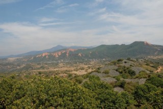 Photo de l'ancienne mine d'or romaine de...