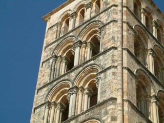 Dtail du clocher de l'glise San Esteban