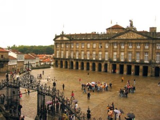 La vieille ville de Saint-Jacques-de-Compostelle