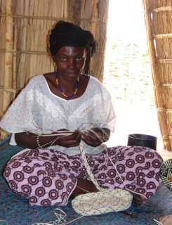 Tressage artisanal par les touaregs d'Agadez