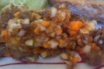 Entrée: Salade de harengs saurs