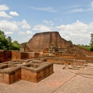 Site archéologique Nalanda <i>Mahavihara</i> (université de Nalanda) à Nalanda, Bihar