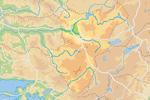 Carte de la province de Denizli