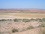 Paysage désertique entre Azaila et Belchite