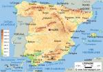 Carte géographique de l'Espagne