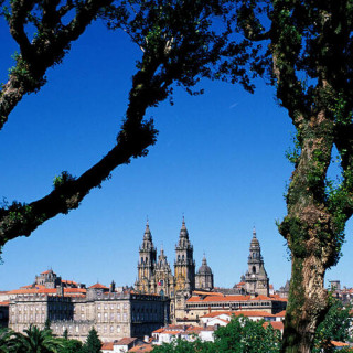 La vieille ville de Saint-Jacques-de-Compostelle
