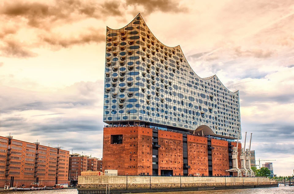 Hambourg : La philharmonie est située au cœur du nouveau quartier HafenCity