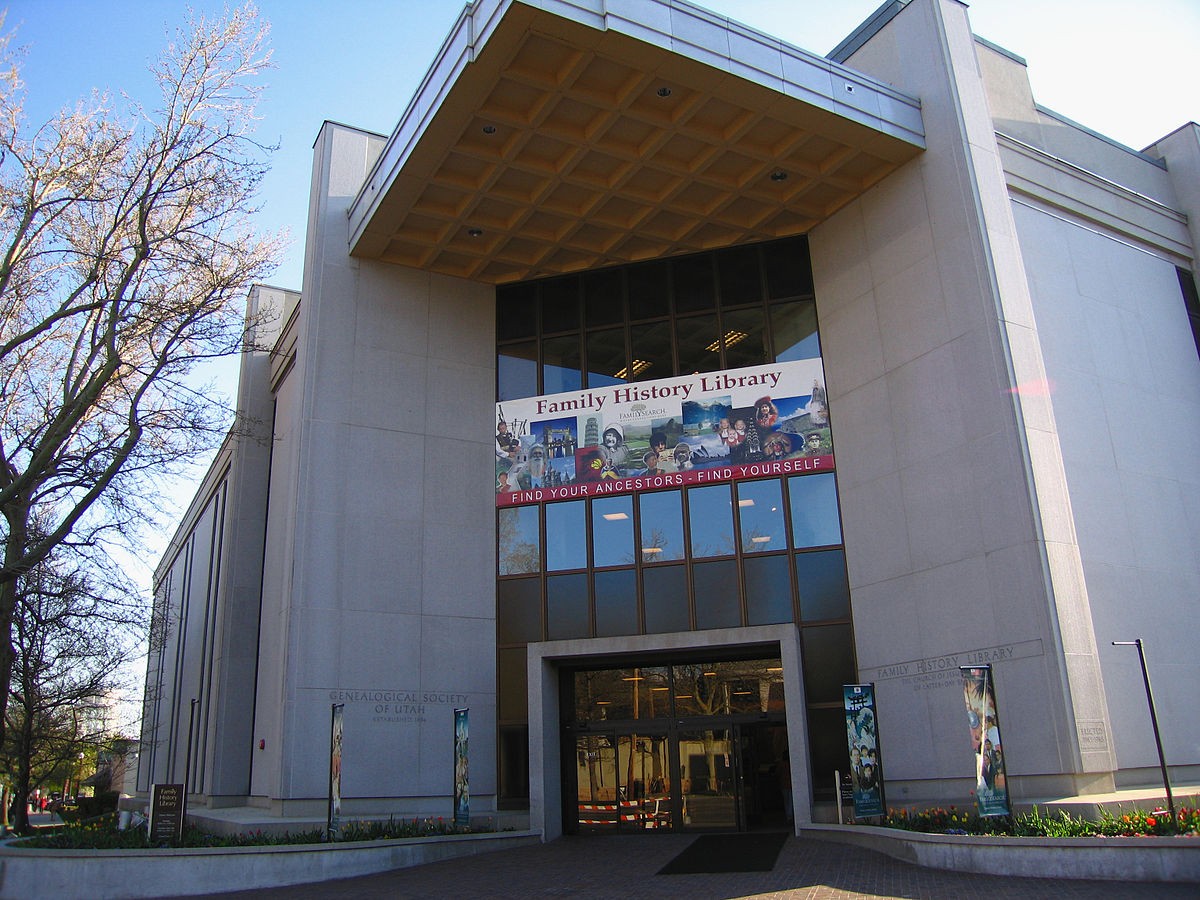 La Family History Library de la société généalogique des mormons