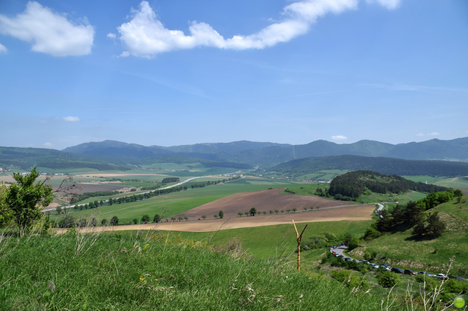 La plaine slovaque vue depuis le château