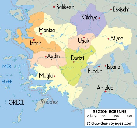 Les provinces de la région égéenne