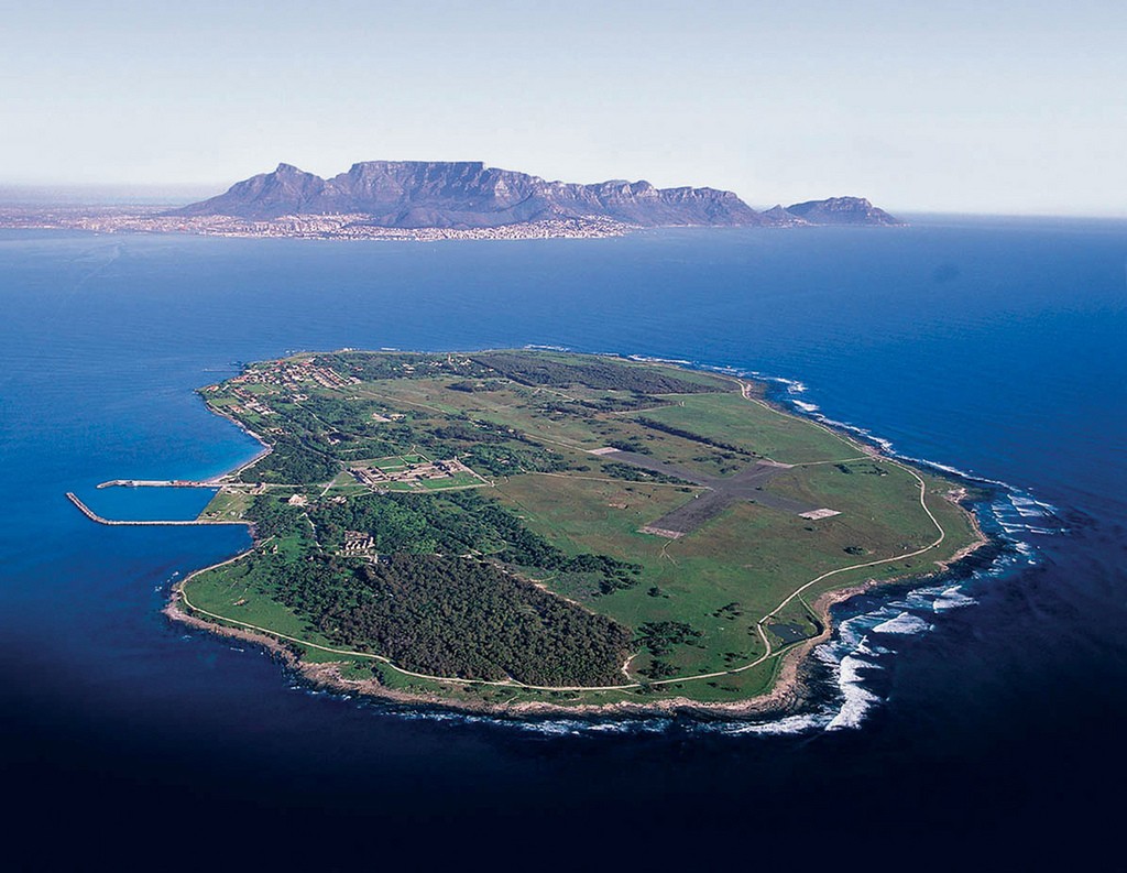 Robben Island vue du ciel