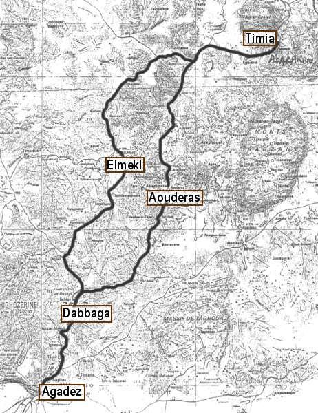 Tracé d'une piste dans l'Aïr